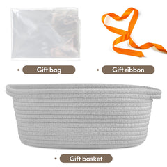 Pro Goleem small rope basket, 12x8x5 inches.