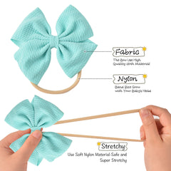 Prohouse soft nylon headbands with gentle stretch for comfortable all-day wear.
