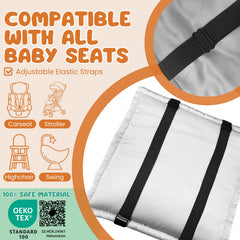 Machine-washable Promeed silk headrest cover with laundry bag for easy care