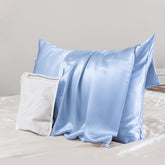 Promeed silk pillowcase with dual-side zipper on 13x18 pillow.