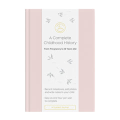 Promptly Journals baby book cover with embossed leatherette for lasting keepsake