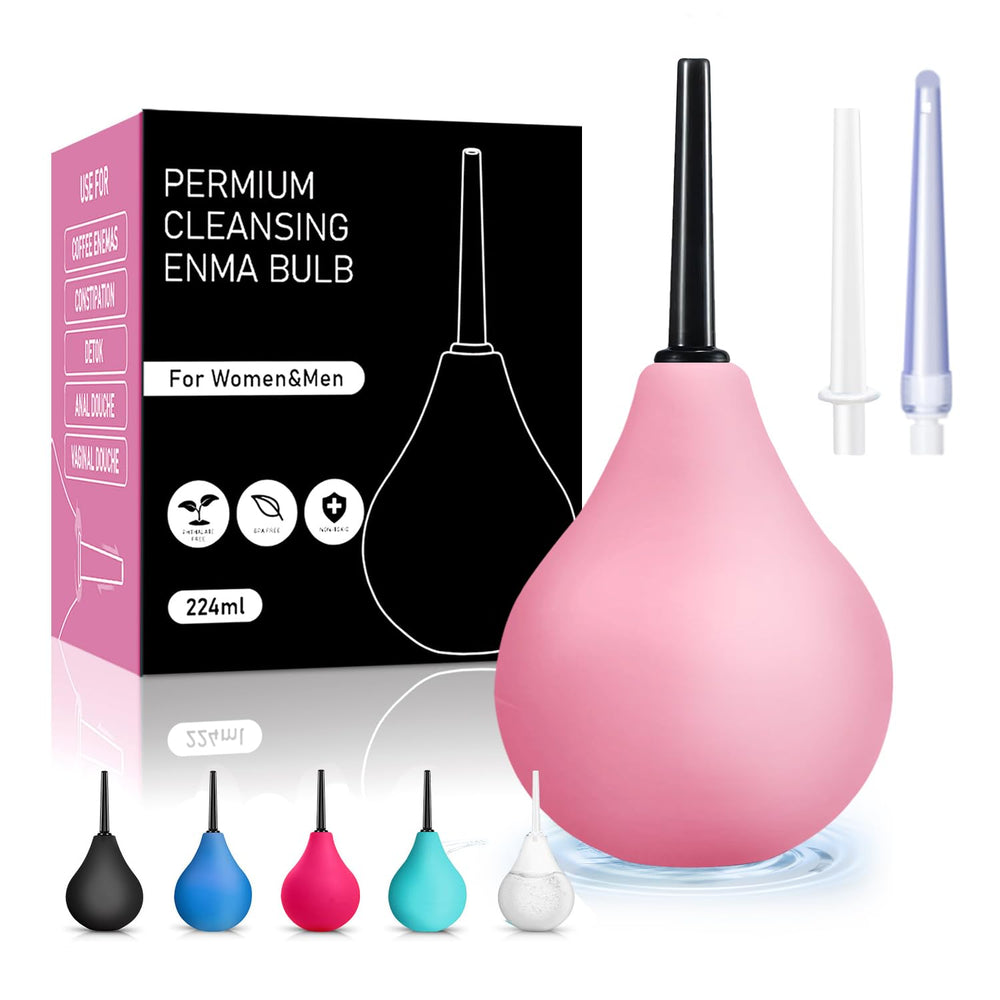 PropoDusche anal douche bottle pour, food-grade silicone and gentle design for comfortable cleaning.