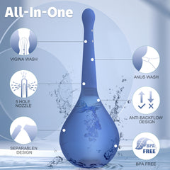 PropoDusche detachable bottle and nozzle for easy cleaning and quick dry.