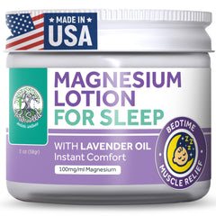 ProSeed Lavender Magnesium Lotion jar closeup for calming hydration.