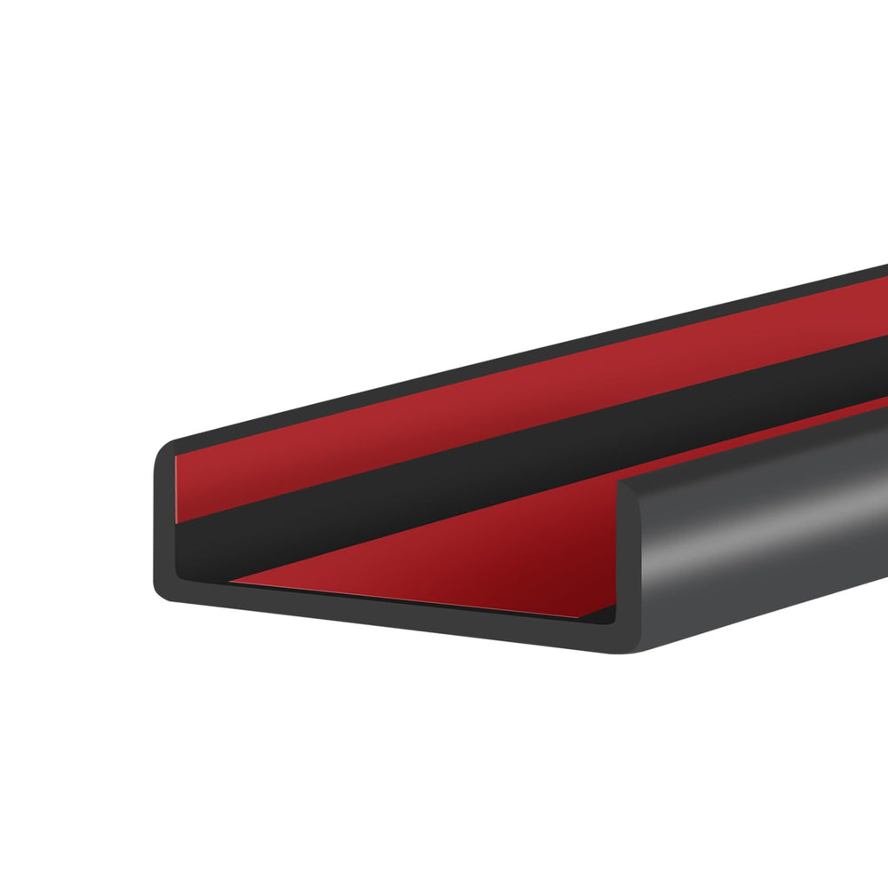 Protalwell rubber edge trim in action protecting wood surfaces with a seamless finish.