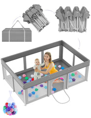 PTCIDE foldable playpen setup for instant use and space-saving convenience.