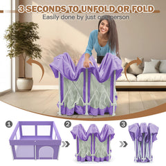Ptcide travel-bag foldable playpen designed for easy family trips.