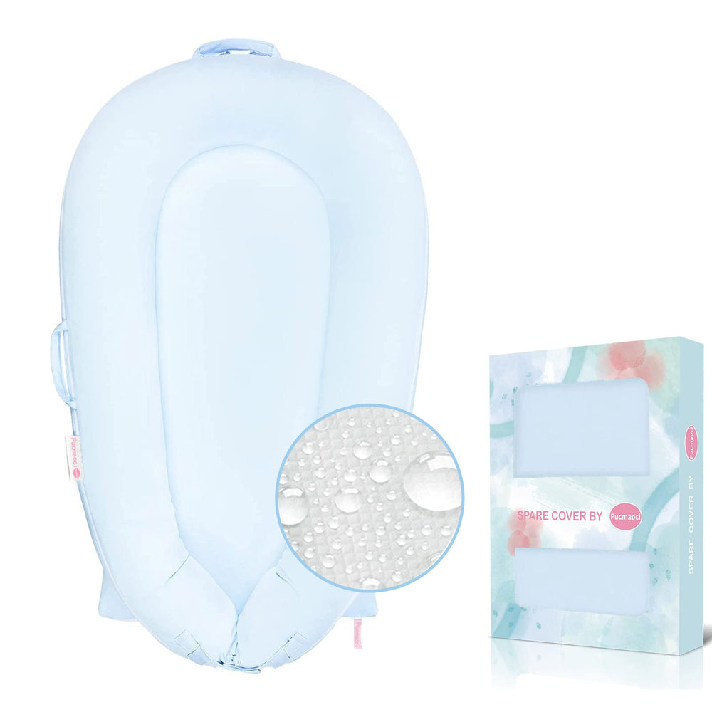 Pucmaoci DockATot Deluxe+ organic replacement cover fits snugly and protects against leaks