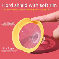 PUMPMOM-US 105° wide-angle hole improves fit during pumping.