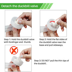 Retail-sealed PumpMom duckbill valves, a manufacturer-sealed replacement set.