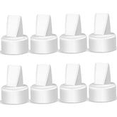 PumpMom duckbill valves for Spectra in eight-pack, durable silicone replacement.