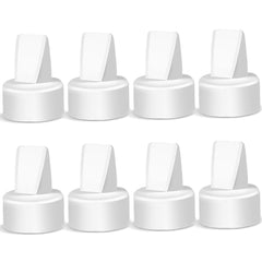 PumpMom duckbill valves for Spectra in eight-pack, durable silicone replacement.
