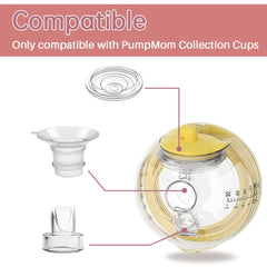 PUMPMOM-US flange insert 21mm for wearable cup improves fit and cleaning.