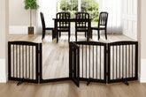 PUPETPO freestanding dog gate with walk through door for easy access and containment