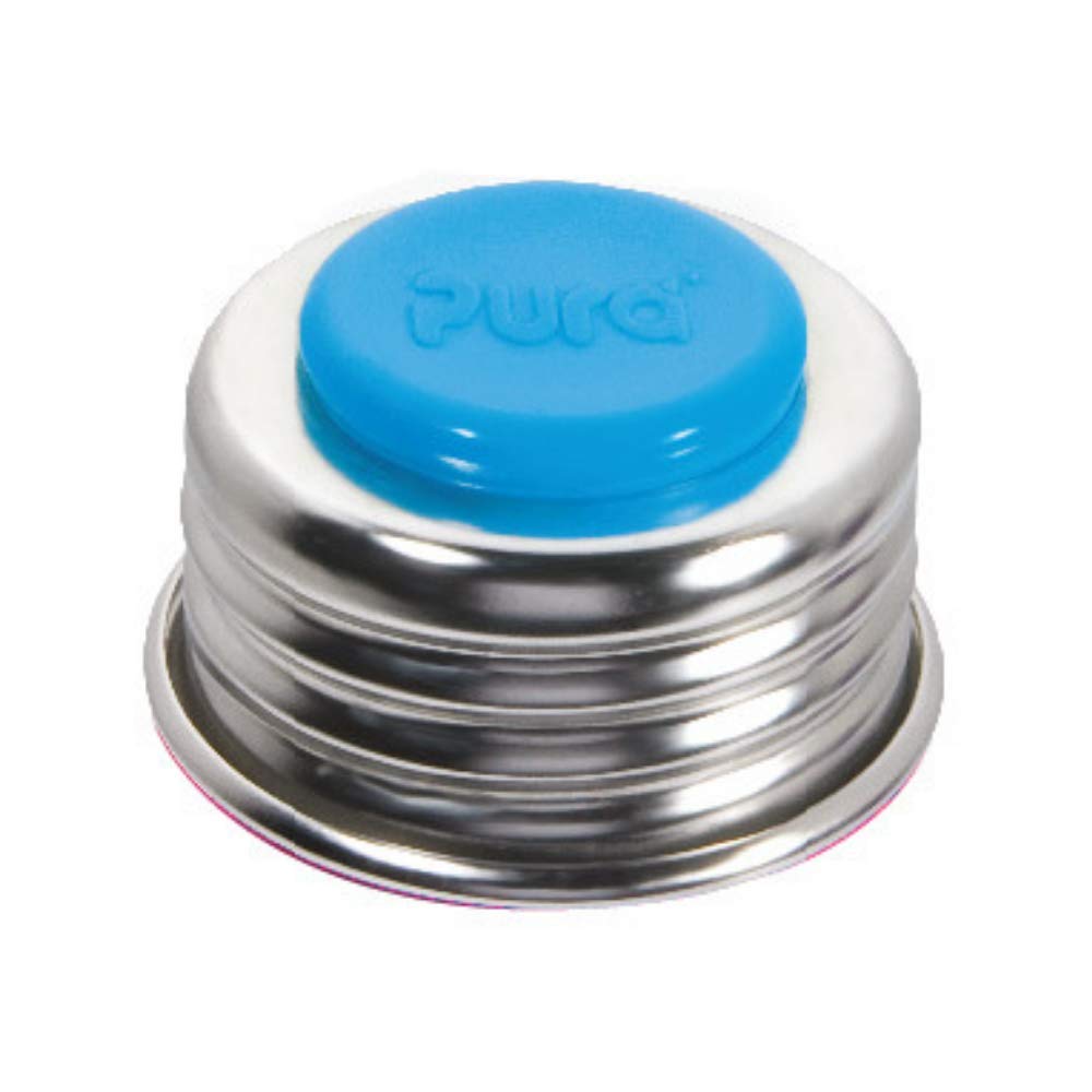 Pura Stainless Universal Lid with zero-plastic design for safer bottle use.