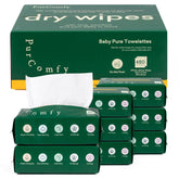 PurComfy baby dry wipes eight pack ready for diaper changes