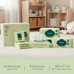 PurComfy travel pack for quick cleanups on the go.