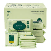 PurComfy Baby Wipes unscented pack front view for gentle newborn cleaning.