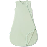PurComfy Supersoft Sleep Sack 0.5 TOG Sage fabric close-up shows ultra-soft viscose texture.