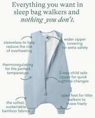 PurComfy toddler sleep sack with two-way zipper for quick changes.