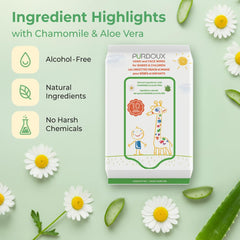 Purdoux 12-pack wipes in a compact carton, ideal for on-the-go hand and face care.