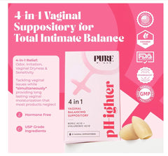 PURE WOMAN hyaluronic acid boost emphasizes vaginal tissue hydration.