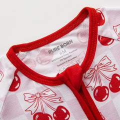 Pureborn sleeper featuring a 2-way zipper for quick mid-night diaper changes
