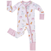 Pureborn baby sleeper with a 2-way zipper for quick night-time diaper changes.