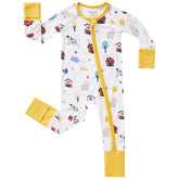 Pureborn bamboo sleeper with farm animals print for soft daytime naps