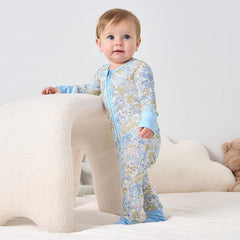 Pureborn bamboo sleeper with reversible mittens prevents scratching.