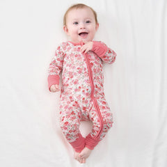 Soft breathable bamboo fabric ensures comfort on delicate baby skin.
