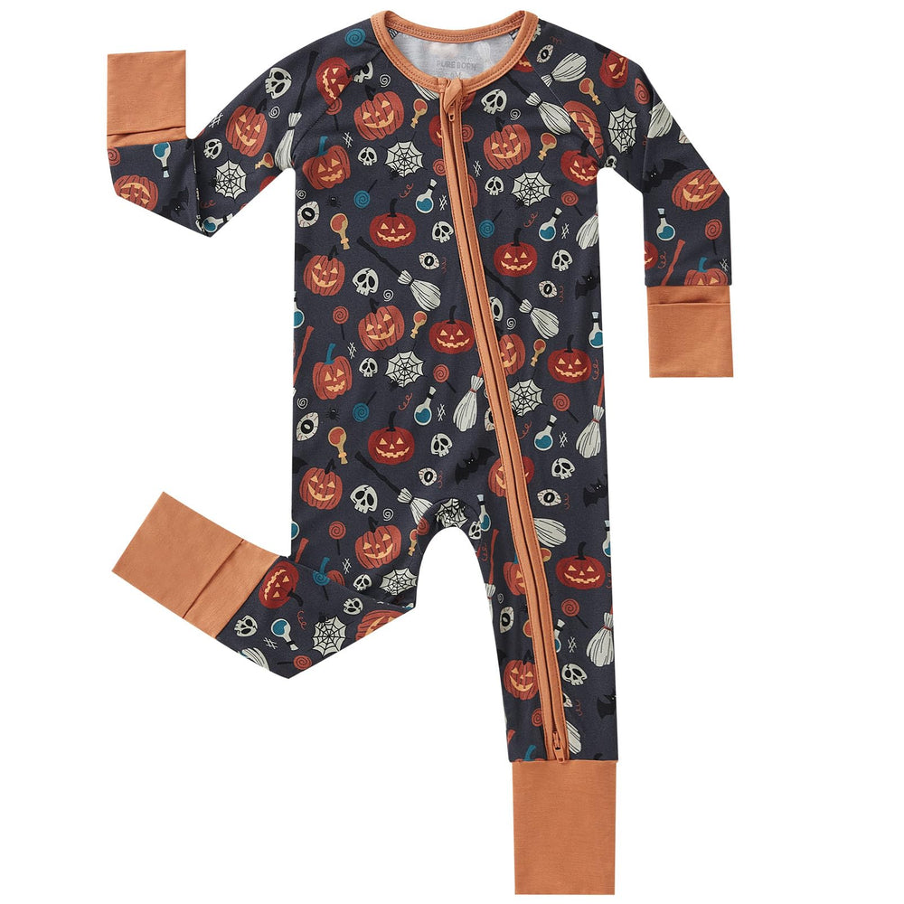 Pureborn sleeper bamboo fabric softness highlights ultra-smooth comfort for tender baby skin.