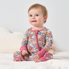 Close-up of Pureborn bamboo viscose fabric showing a soft, breathable texture.