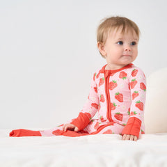 Pureborn sleeper demonstrating reversible foot cuffs for versatile wear