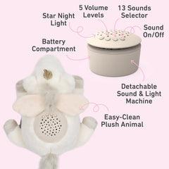 Pure Enrichment PureBaby lullabies and sounds offer gentle nighttime ambience.