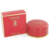 PureScents Red Door powder bottle close-up, silky texture for daily refreshment.
