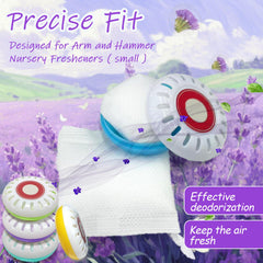 PurifyLogix nursery freshener disk lavender provides fast natural odor control.