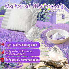 PurifyLogix odor absorber baking soda lavender refreshes nursery air.