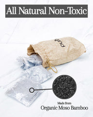 Purifyou odor absorber bags for closets keep laundry areas smelling clean.