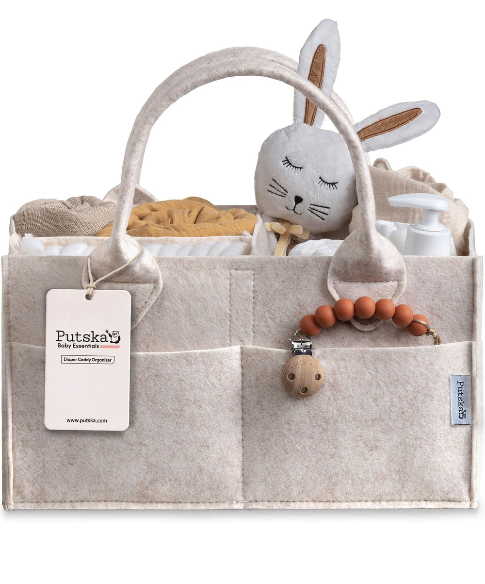 PUTSKA diaper caddy organizer main basket for nursery storage