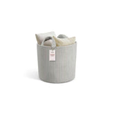 PUTSKA Blanket Basket round storage for toys keeps nursery organized.