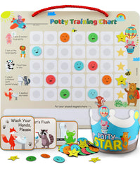 PUTSKA potty chart with 35 stickers boosts toddler motivation.