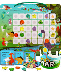 PUTSKA Potty Chart with dino stickers motivates toddlers during potty training