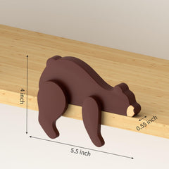 PUTSKA woodland bear figurine table display enhances any dresser or shelf.