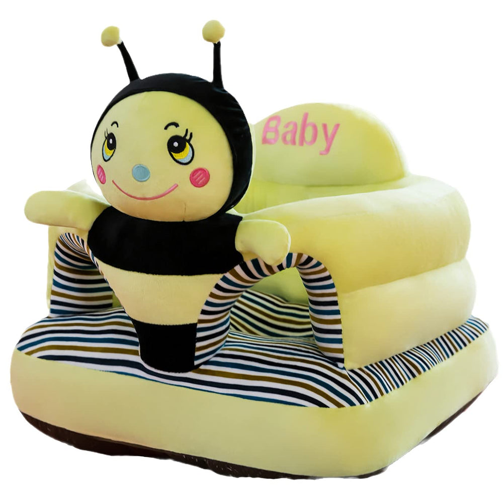 PUXU Honeybee plush baby seat with soft fabric for cozy sitting