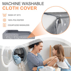 PuzzVerse safety foam bumpers keeping child safely in place