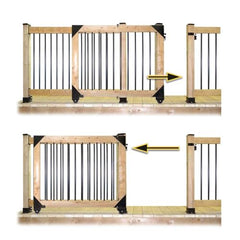 Pylex gate kit wheels enable smooth operation