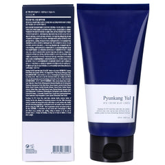Pyunkang Yul PKY ATO Cream Blue Label jar closeup with smooth texture for hydration.