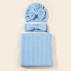 Stretchy hats and headbands included in the QandSweet set for versatile photo props