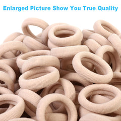Qarwayoc blonde hair tie pack with 120–125 pieces in a pearly bag.